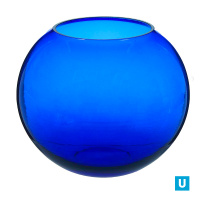 Ваза БОТАНИКА  h=79 мм 400мл синее стекло