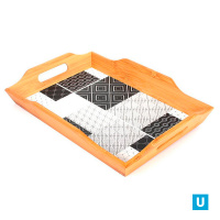 Поднос 39*28*6,0см бамбук  №1