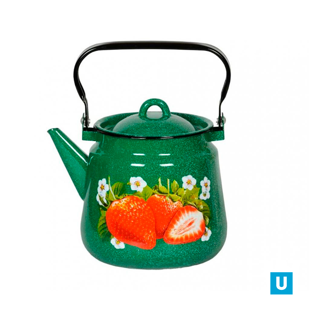 Чайник 3,5л изумр.с зерн. с рис 1с26с 