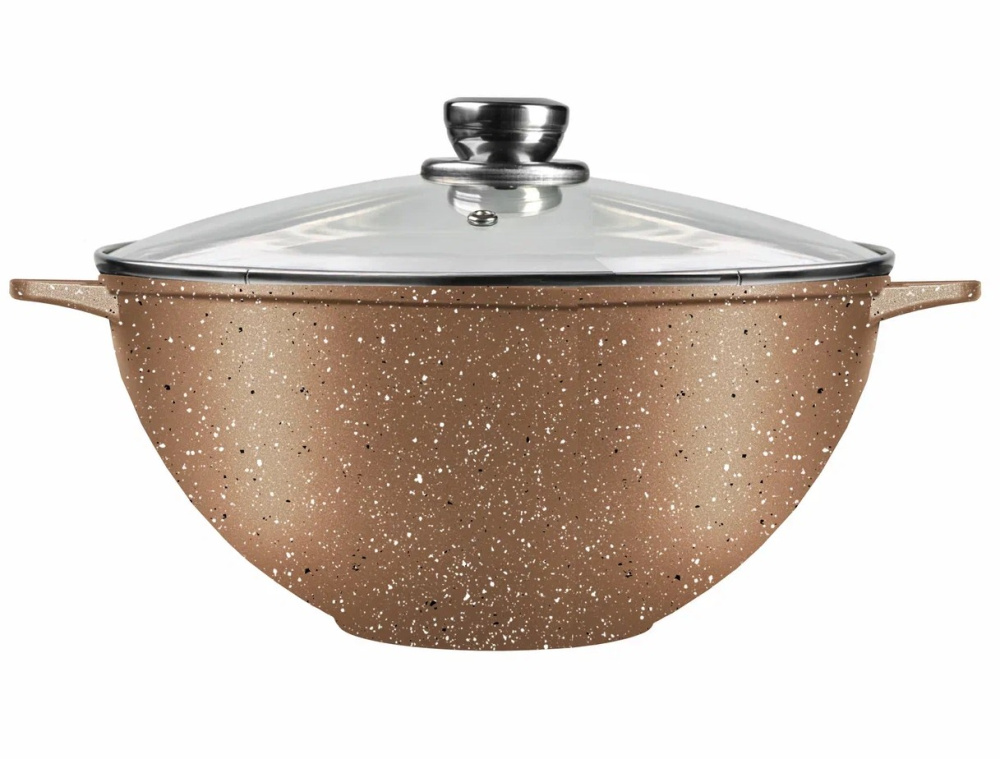 Казан для плова  5 л "Мрамор Алтай" а/п, ст./кр. ТМ "ГАРДАРИКА" 2005-07-10  