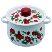 Кастрюля сферическая 4 л  с деколью на крышке