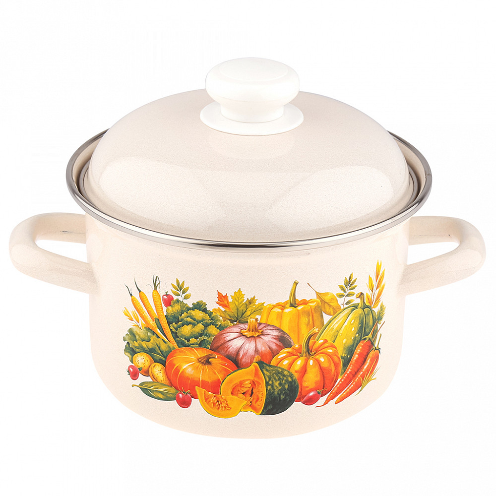 Кастрюля 3,0 л "Осенний карнавал",(С-1612АП2/4Жм) 