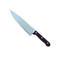 Поварской нож 20,5/0,15см с  темной деревянной ручкой, РТЗ- 1