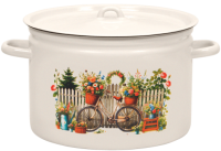 Кастрюля 5,5 литра (Романтика) (С-1617/4Жм) 