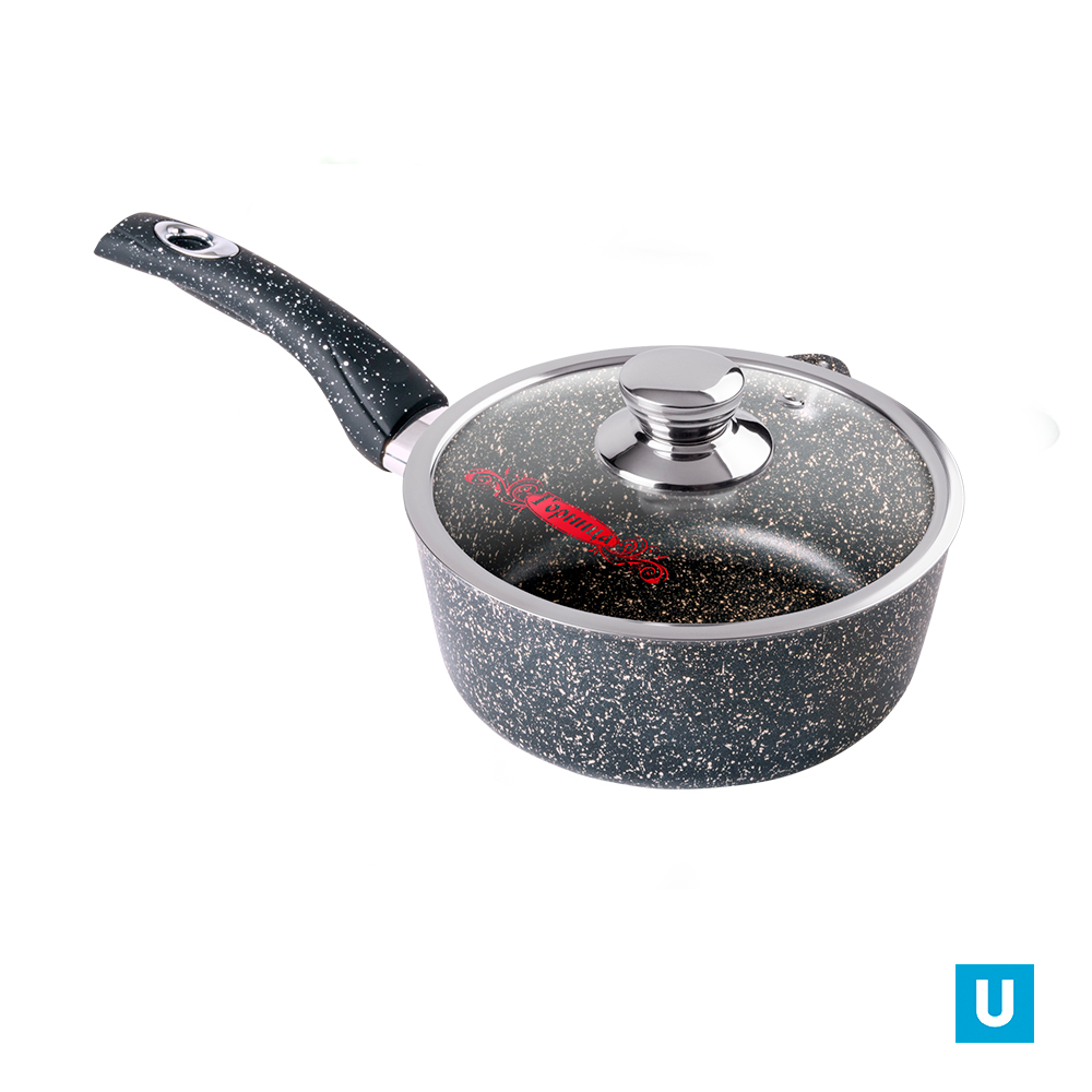 Ковш 2,0 л Гранит  с пл.руч. с кр., кш2011аг