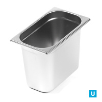 Гастроемкость из нержавеющей стали GN 1/4 265х164х200 мм, Luxstahl, Китай, га22