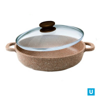 Жаровня 30 см "Алтай" Мрамор, а/п ,ст/кр 