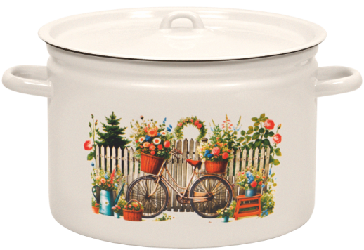 Кастрюля 5,5 литра (Романтика) (С-1617/4Жм) 