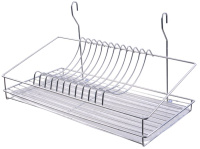 Сушилка для посуды (тарелки, стаканы) на рейлинг хром (44*26*25), уп. 8шт.