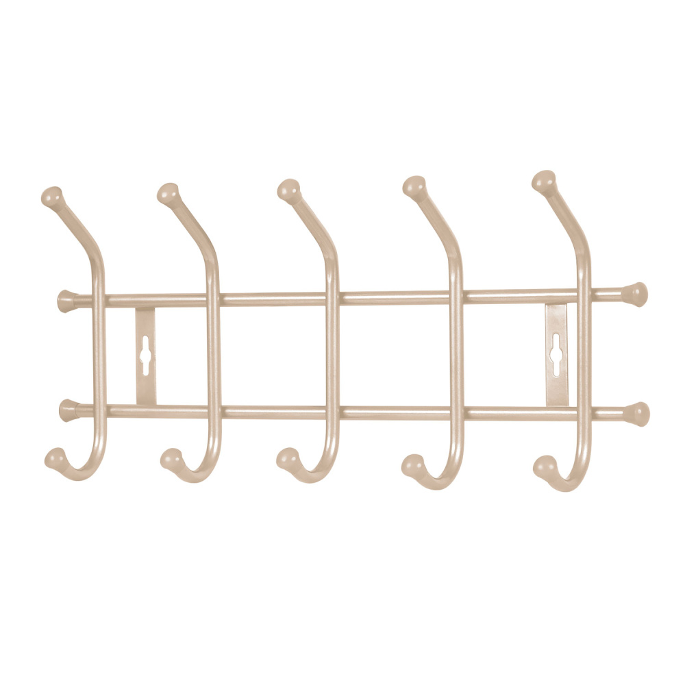 Вешалка настенная 5 кр (ВНТ5/БЖ бежевый металлик)