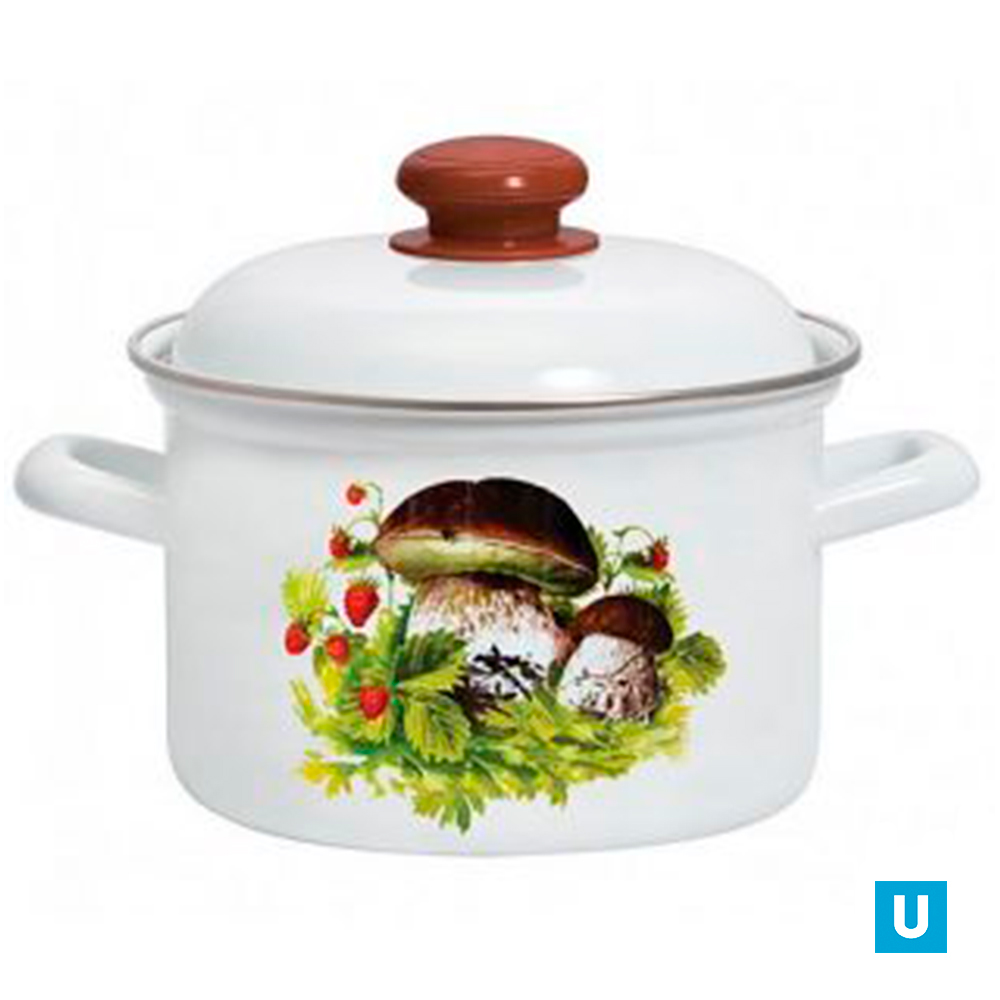 Кастрюля 1,5 литра "Грибная поляна" (С-1608АП2/4) 