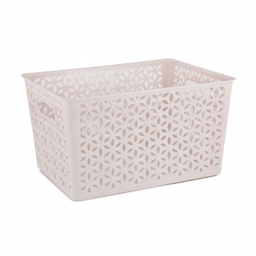 Корзина "Мираж" 380х285х210мм (бежевый) (уп.8)