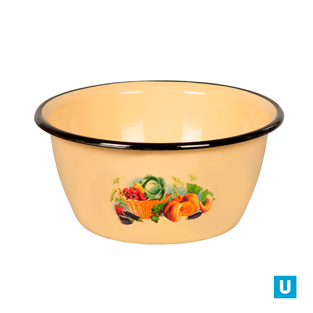 Миска 1,5л крем. с рис.1с7с 