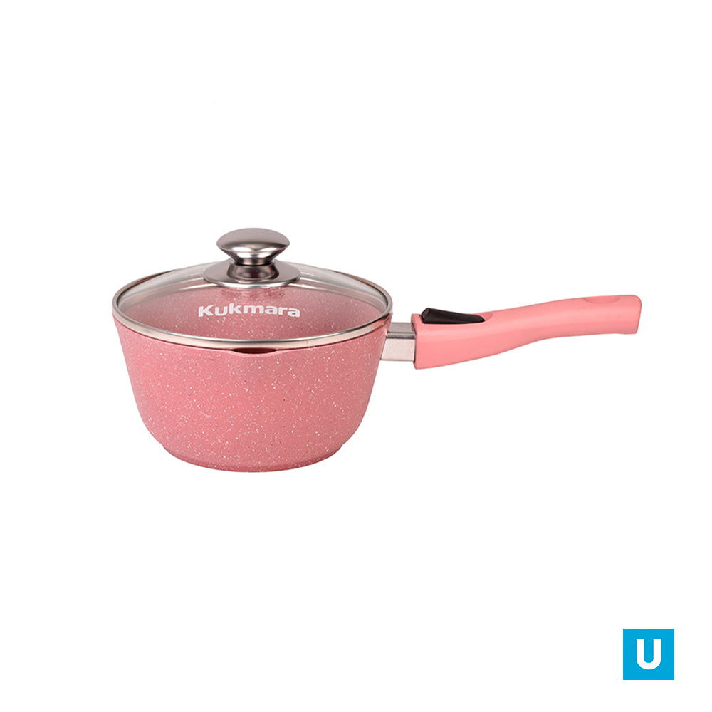 Ковш 1,5л с носиком,со съемной ручкой, стекл. крышкой, АП линия "Тренд" (роза)