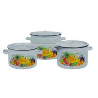 Набор из 3 пред. №112 "Экзотика" сер-гол., цил. 2,9л; 4,5л; 7л 1с112