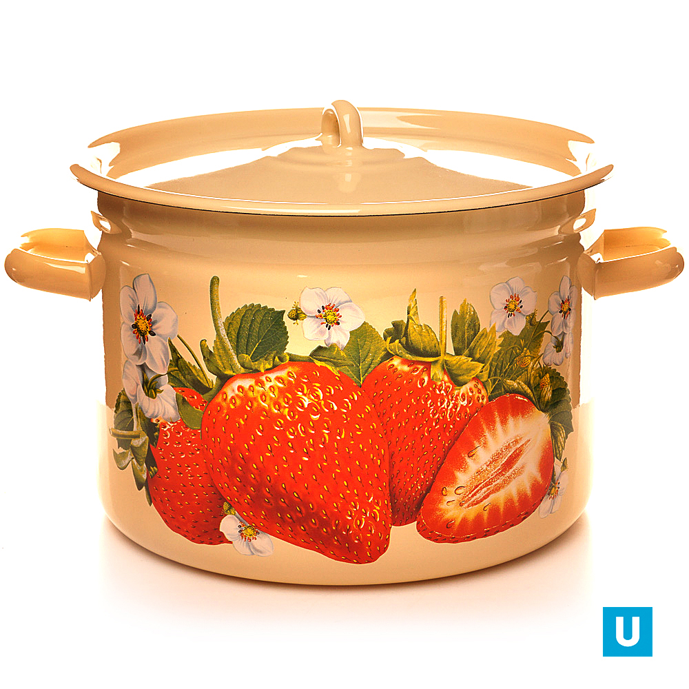 Кастрюля 7,0 литров "Сочная клубника" (С-1620/4) 