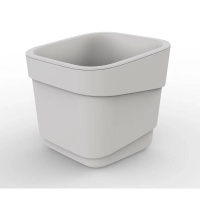 Горшок для цветов фактурный Hills 4л (d188, h176мм)(серый)