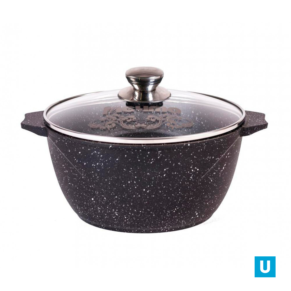 Кастрюля индукционная 3л АП Гранит black Induction Pro. арт. 43802И