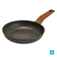 Сковорода 22см.,серии"Мегалит 18" Гранит а/п, ручка софт-тач