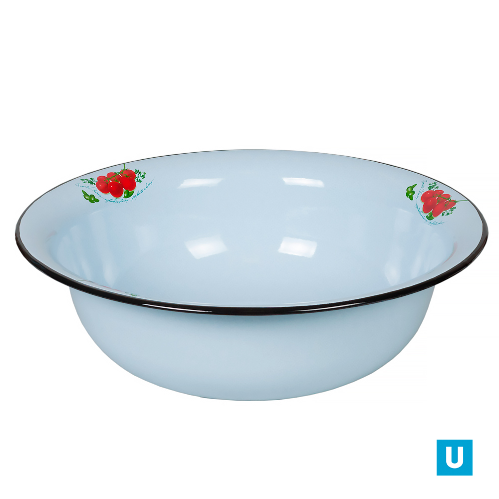 Таз 7л, серо-голубой с рис.1с23с 