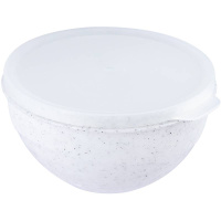 Миска с крышкой Granite 1л (белый)