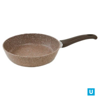 Сковорода 20 см "Алтай" Мрамор, а/п, б/кр,руч. soft-touch 