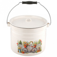 Ведро 12 литров цилиндр. с кр. "Романтика"  (С-1224Ц/4) 