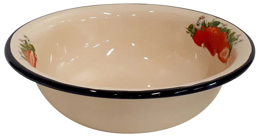 Миска 2л, крем. с рис. 1с32с