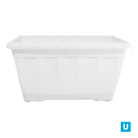 Ящик балконный 4л с дренаж. решеткой (280х155х150) цвет в ассорт. *30 (Ангора)