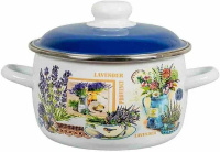 Кастрюля сф. 2л, белосн., Горная лаванда, 6RC161M