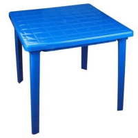 Стол квадратный (800х800х740)(синий)(уп.1)