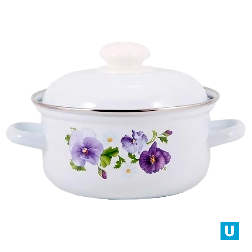 Кастрюля 3,0 литра низ/цил "Анютины глазки" (С-1512АП2/4)