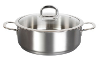 Сотейник 28см.,линии "SAFIA" 4,8л., ст./кр.