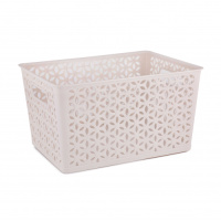 Корзина "Мираж" 380х285х210мм (бежевый) (уп.8)