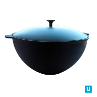 Казан литой чугунный 7,0л с алюминиевой крышкой