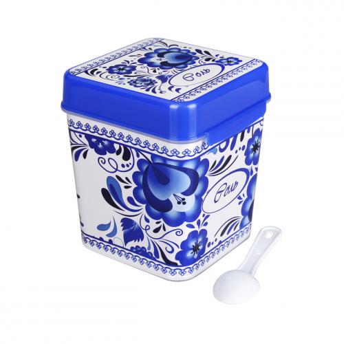 Ёмкость "Флорель" 1,2л Соль с ложкой 