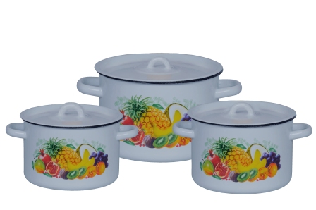 Набор из 3 пред.№33 "Экзотика" сер-гол. цил. 1,5л; 2,9л; 4,5л 1с33