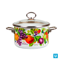 Кастрюля цил. 2л "Confitura", белосн., 1SB185S