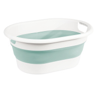 Таз ФЛЕКС овальный 32л складной    Смоки/Мор.волна