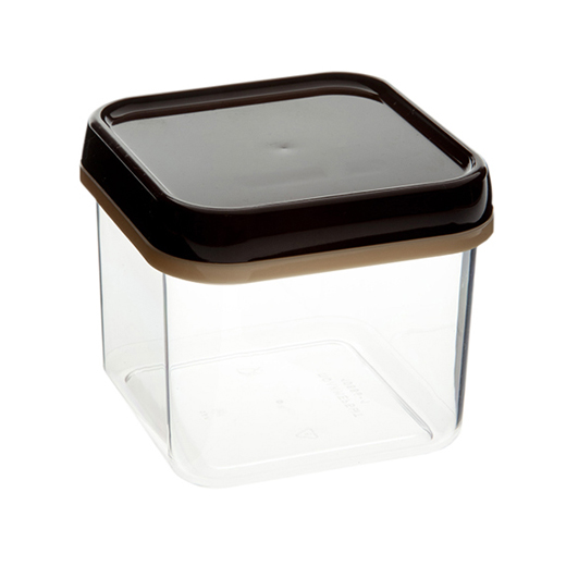 Банка д/сыпучих продуктов 0,6л квадратная 