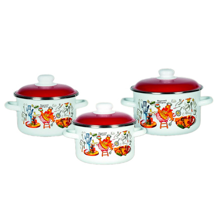 Набор из 3 пред.№02 "Завтрак", белосн., 6KB021M