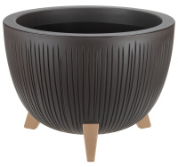 Кашпо ПЕТАЛИС D350мм 12л Коричневый ротанг