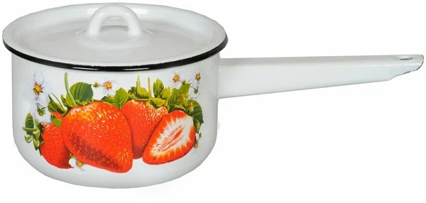 Ковш цил. с крышкой 1,5л, белосн, с рис. 1с43с 