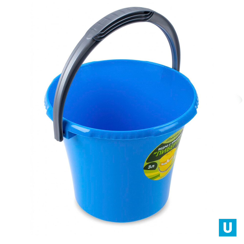 Ведро 3л "Либерти" Мерное Цвет в ассортименте  