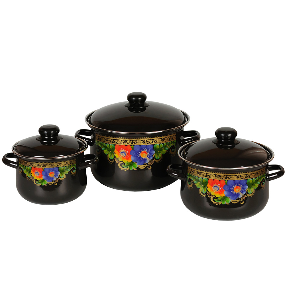 Набор из 3 пред.№408 "Вологда",черн.  конич.2,0л,  4,0л, 5,5л 1с408