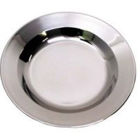 Тарелка суповая нерж. д.26см. 300 мл 