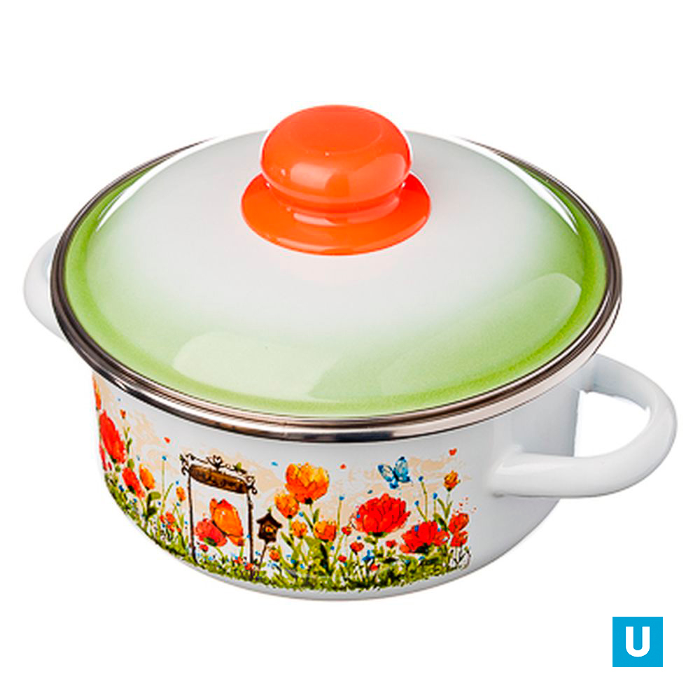 Кастрюля цил. 2л, белосн.,Голландская, 7RD161M