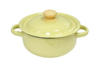 Кастрюля цил. 1,5 л палевая с пл.кнопкой