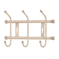 Вешалка настенная 284х188мм (3 крючка)  ВН3 бежевый металлик