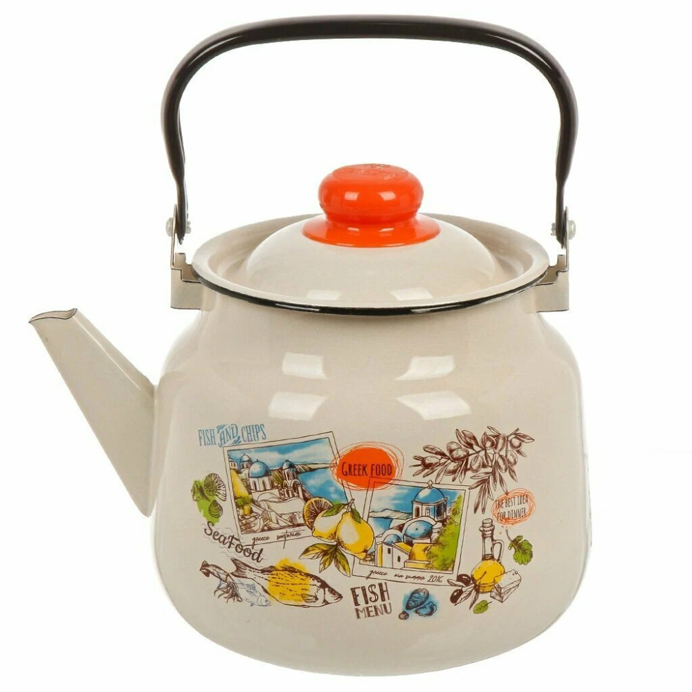 Чайник 2,5л, 33-2711/4-Греческая кухня